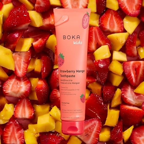 Boka Fluoride Free Toothpaste Nano Hydroxyapatite Toothpaste - Strawberry Mango Flavor, 4 oz 1Pk