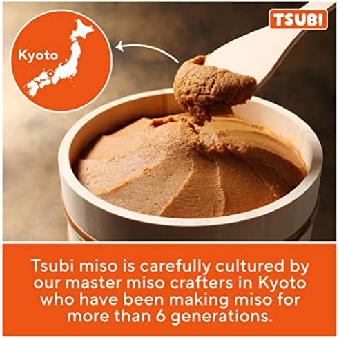 Tsubi Soup Freeze-Dried Japanese Miso Soup Packets - Instant, Vegan, Easy Mix, Gluten & MSG-Free, and Flavorful - Ready in Seconds - Made in Japan - Yellow Miso (Garden Veggies) - 12 Packs