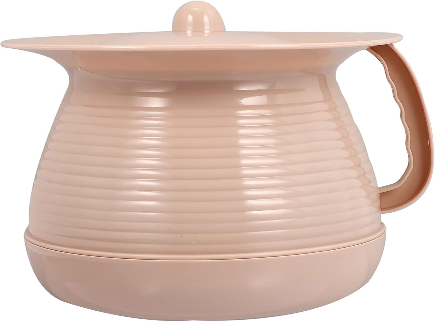 Cabilock Portable Spittoon Bedpan with Lid 8.26X8.26X5.31In Night Urine Pot for Children Adults Elderly Household Chamber Pot Easy Clean