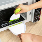 Small Hand Dust Pan and Brush - Small Broom and Dustpan Set, Mini Broom and Dustpan, Compact Dustpans and Brush for Home Cleaning, Sofa, Desk, Guinea Pig Cage, Cat Litter, etc. (Green)