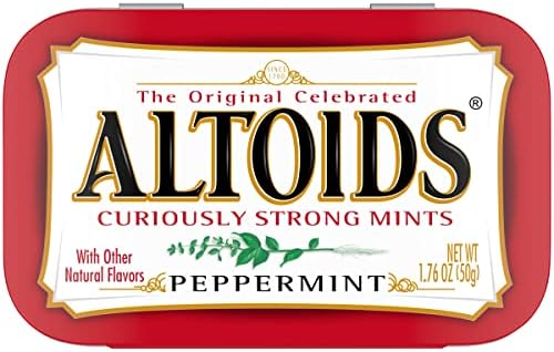 Altoids Curiously Strong Breath Mints, Peppermint, 1.76-Ounce Tins, 3-Pack