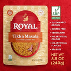 Royal Tikka Masala Basmati Rice - Ready to Heat Microwavable Pouch, 8.5 oz (Pack of 6)