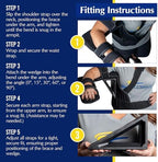 Deluxe Shoulder Abduction Brace - Rotator Cuff Repair, Frozen Shoulder, Post Surgery Immobilizer with Adjustable Wedge L3960