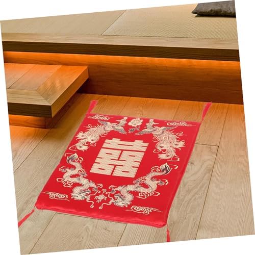 Chinese Classical Square Seat Cushion Dragon and Kneel Pad for Weddings Dining and Home Use Comfortable Chair Pad for Indoor and Outdoor Settings