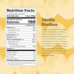 Floura Vanilla Rooibos Fruit-Forward Fiber Bars– High Fiber, Vegan, Gluten & Dairy Free, Low Calorie Healthy Snack Bars with Upcycled Produce for Gut Health [12 Pack]