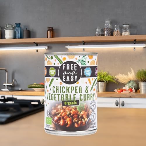 Free & Easy - Organic Chickpea & Vegetable Curry Ready Meal - 400g