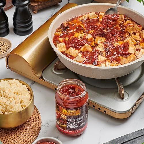Lee Kum Kee Chili Bean Sauce (13 oz - 1 Pack), Toban Sauce, Sichuan Style, Mild Spice, Perfect for Stir-Frying, Noodles, Seafood, Mapo Tofu, and Dipping Sauces
