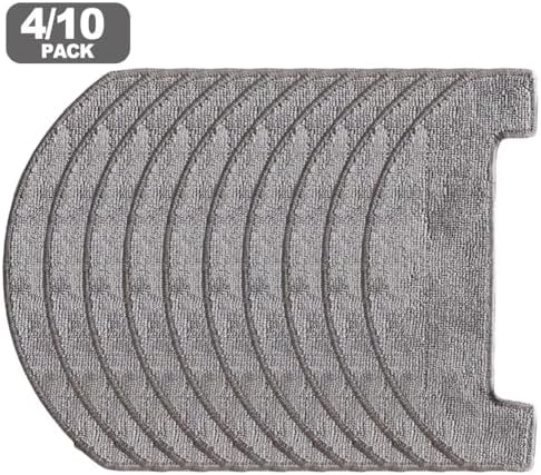 Washable Mop Cloth for uninell UR3 Robot Vacuum Cleaner, Reusable Microfiber Cleaning Pad, Replacement Mop Head for Floor Cleaning, 4-Pack or 10-Pack(10 PACK)