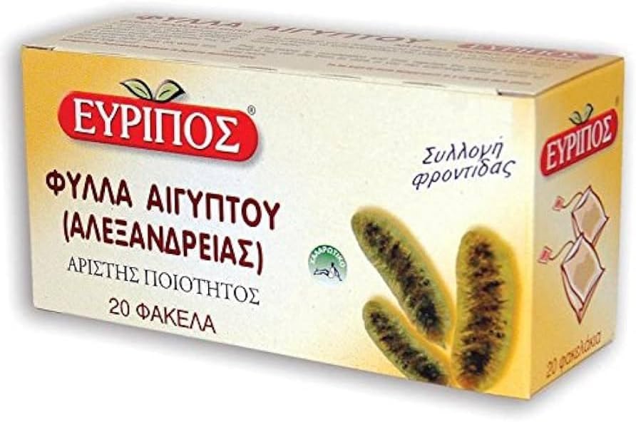 Evripos Egypt Leaves (Alexandria), Natural Product of Egypt, Evripos, 20 Tea Bags
