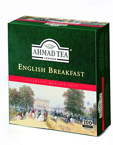 Ahmad Tea Black Tea, English Breakfast Teabags, 100 ct - Caffeinated and Sugar-Free