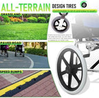 Wheelchairs for Adults - Transport Wheelchair Lightweight Foldable with Aluminum Alloy & 16" Wheels, Ergonomic Portable Folding Travel Wheel Chairs for Seniors, Supports up to 330 lbs