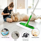 4 Pack Reusable Microfiber Mop Pads Compatible,Washable Mops Pads for Hardwood Floor Cleaning (Mop is Not Included)