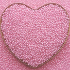 CandiJumpin 2mm Edible Pink Pearls, Baby Pink Nonpareils Sprinkles Small Pearl Sprinkles for Cake Decorating Mini Sugar Pearls for Baking Baby Shower Party Wedding Christmas Supplies 3 OZ