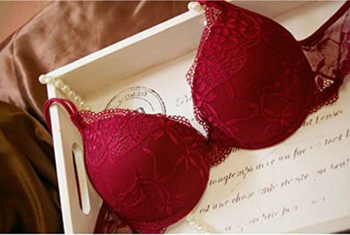 Nanier Women's Solid Lace Push up Bra Set