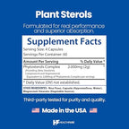 Healthfare Plant Sterols Capsules 2000mg | 240 Vegan Capsules | Beta Sitosterol & Phytosterol Complex | Plant-Based Supplement | Non-GMO & Gluten-Free | Made in The USA