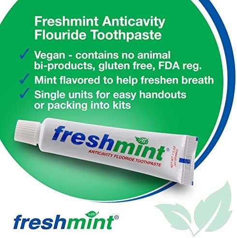 144 Tubes of Freshmint® 1.5 oz. Anticavity Fluoride Toothpaste, Tubes do not Have Individual Boxes for Extra Savings
