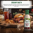 Walden Farms Creamy Bac’n Dressing – Low Carb, Calorie-Free, Gluten-Free, Keto-Friendly, Sugar-Free, Fat-Free, Dairy-Free Smoky Bacon Flavor – 2-Pack, 12 oz Bottles