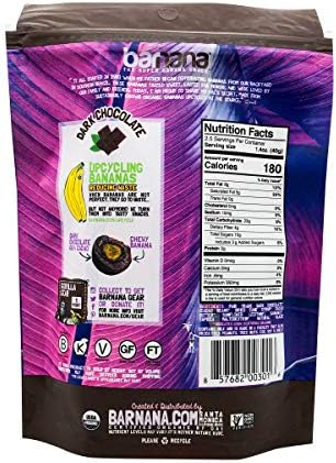 Barnana Dipped Banana Bites, Dark Chocolate, 3.5 Oz