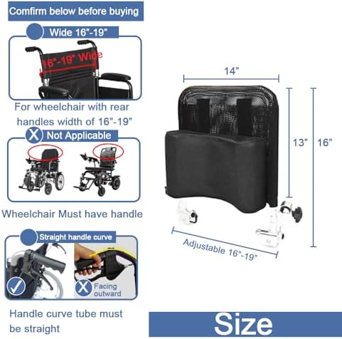 Wheelchair Headrest Neck Support Pillow, Head Backrest Adjustable Heightening Cushion for Elderly, Disabled, After Post-op