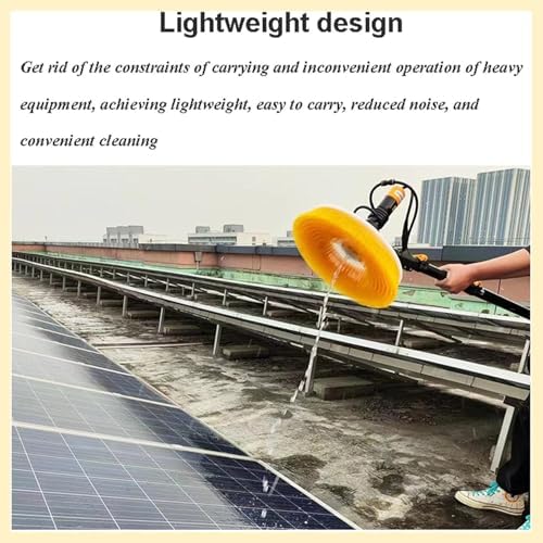 7.5M Photovoltaic Solar Panel Cleaning Machine, Double Head Photovoltaic Power Generation Panel Cleaning Equipment Brush Power Tools