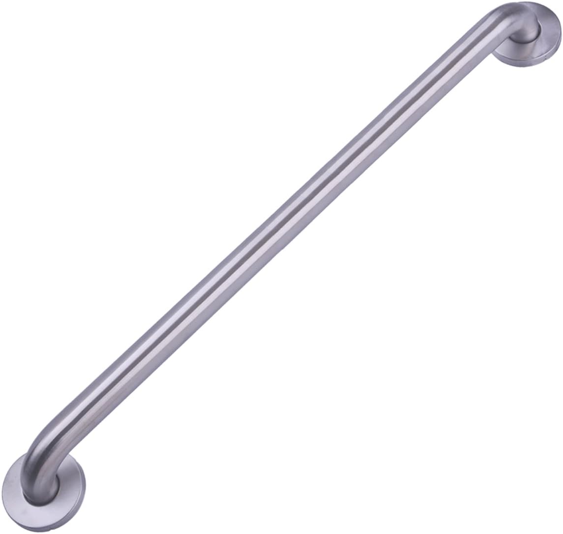 Amazon Basics Bathroom Handicap Safety Grab Bar, 42 Inch Length, 1.25 Inch Diameter, 500LBs Capacity, ADA Compliant, Stainless Steel
