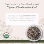 Starwest Botanicals Organic Marshmallow Root - Dried Herb for Tea, Loose Leaf Root Herb, Cut & Sifted, Certified Kosher, Non-GMO - 4 oz Pouch