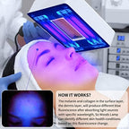 Yofuly Portable Facial Skin Analyzer with Shade Cloth, Woods Lamp for Home Use Salon SPA Machine