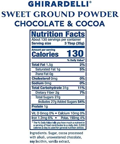 Ghirardelli Chocolate Sweet Ground Chocolate & Cocoa Beverage Mix, 10-Pound Package