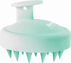 HEETA Scalp Massager Hair Growth, Soft Silicone Scalp Scrubber Shampoo Brush for Exfoliation, Dandruff Removal Head Massage Stress Relax, Wet & Dry Use for Thick Thin Curly Hair Care, Gradient Green
