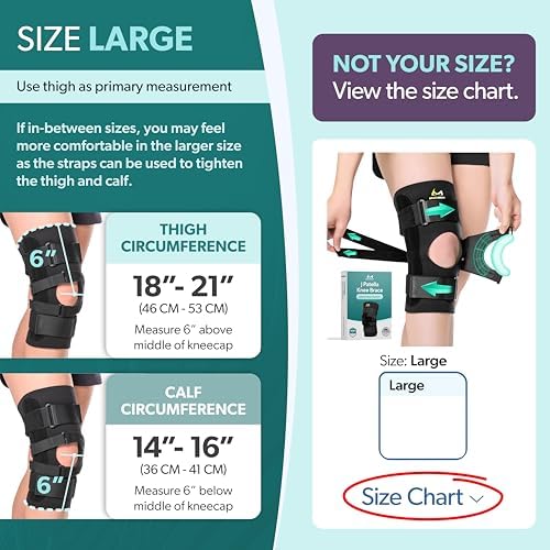 BraceAbility J Patella Knee Brace - Lateral Patellar Stabilizer with Medial and J-Lat Support Straps for Dislocation, Subluxation, Patellofemoral Pain, Left or Right Kneecap Tracking (Large)