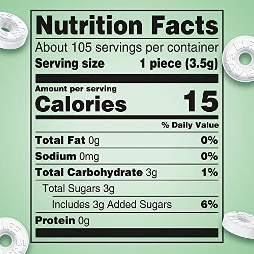 LIFE SAVERS Wint-O-Green Flavor Breath Mints Hard Candy, Sharing Size, LIFE SAVERS Hard Candy, 13 oz Bag