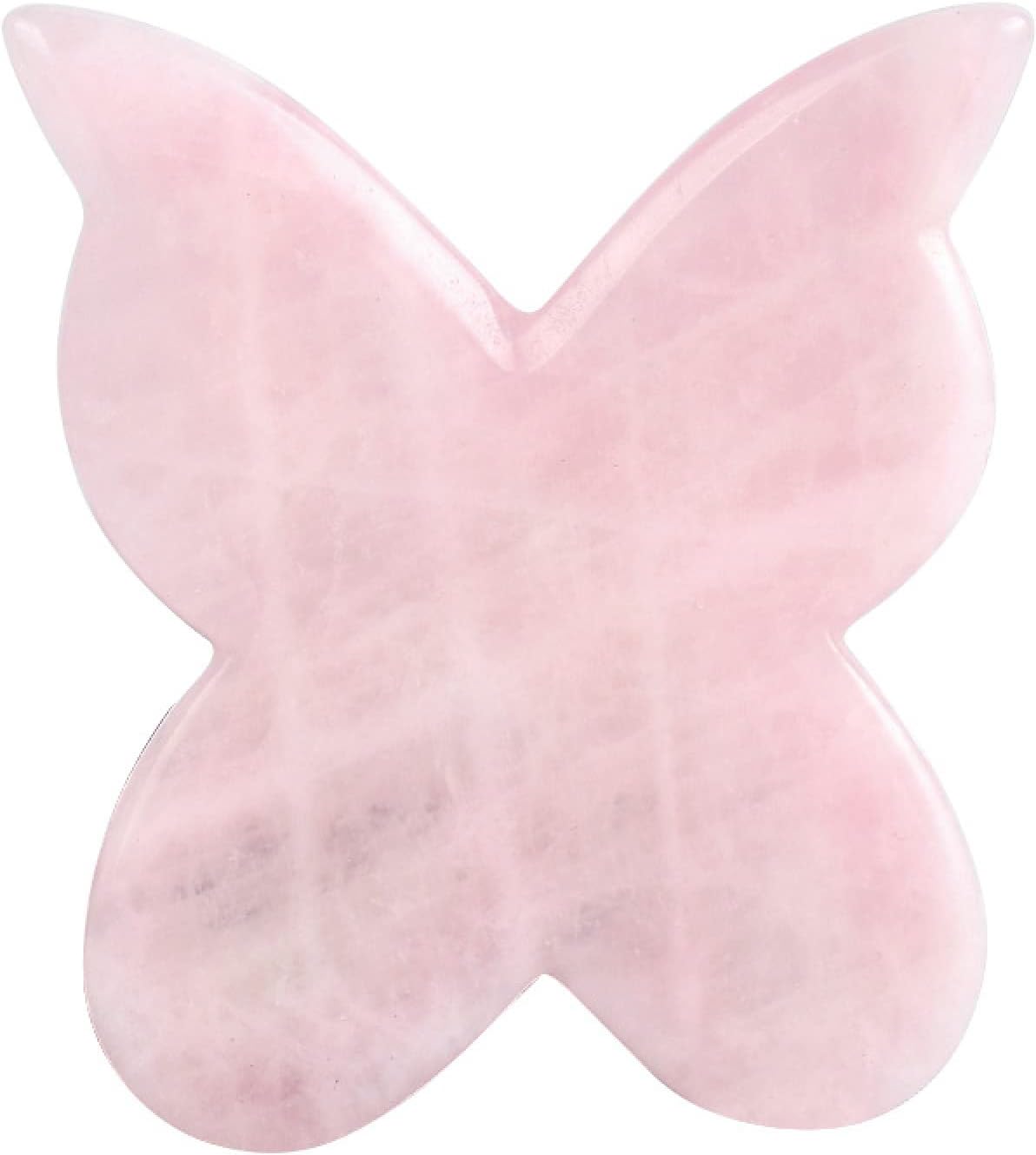 8 Piece Handmade Natural Rose Quartz Scraping Board Scraping Massage Tool Scraping Board GuaSha Facial Tool Set Facial Skin Care,Scraping Butterfly