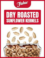 Fisher Dry Roasted Sunflower Seeds Kernels with Sea Salt, 7.25 oz, Sunflower Seeds to Eat, Gluten-Free, No Sugar Added, Crunchy Snacks for Adults, Perfect for Salads, Yogurt, & On-the-Go Snacking