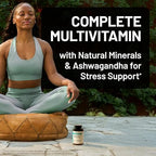 NatureWise Multivitamin for Women + Stress Support with Organic Whole Foods & Natural Minerals - B-Complex + Vitamin C + D3 K2 for Immunity, Hair, Skin & Nails - Non-GMO - 60 Capsules[30-Day Supply]
