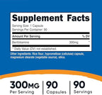 Nutricost Benfotiamine 300mg, 90 Capsules - Gluten Free, Non-GMO, and Vegetarian Friendly Fat Soluble Vitamin B1