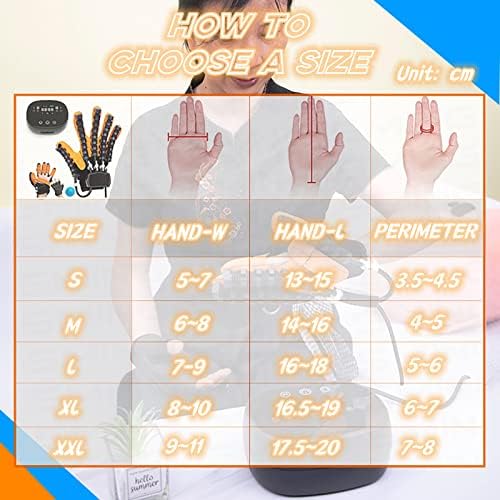 Self-Training Rehabilitation Robot Gloves, Finger Flexion Training Assistance, Suitable for Patients with Hand Dysfunction Due to Stroke, Hemiplegia(Size:L Code,Color:Left Hand)