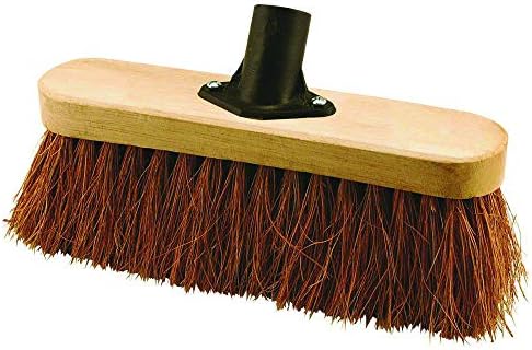 Elliott 25 cm Natural Coconut Fibre FSC Certified Broom Head Replacement with Stiff Bristles – Heavy Duty, Ideal for Indoor use, Homes, Kitchens and Spring Cleaning, Brown