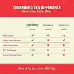 Red Rooibos Tea 100 Teabags USDA Organic - Naturally Caffeine Free - Cederberg Tea Company