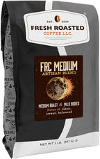 Fresh Roasted Coffee, FRC Medium Roast Blend, 2 lb (32 oz), Kosher, Whole Bean