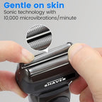 Electric Razor for Men, 3-in-1 Nose Hair Trimmer with Foil Face Shaver, Waterproof Wet & Dry Electric Razor for Smooth Skin with 60min Battery Runtime, USB-C Fast Rechargeable