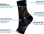 Ankle Sleeves, 2 Pairs Ankle Sleeves To Wear To Sleep In, Ankle Sleeves Socks For Women Men Foot Sleeve Support Relief For Pain