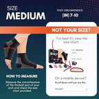 Ankle Brace for Women & Men - Compression Socks 20-30mmHg, Achilles Tendonitis, Plantar Fasciitis Relief, Sprained Ankle, Heel Spurs, Foot Swelling & Fatigue, Arch Support (1 Pair)