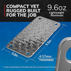 Grit Guard Dual Bucket Dolly Connector Plate, Connect 2 Bucket Dollies, Heavy-Duty Aluminum Plate, Works with 2” & 3” Casters, Auto Detailing, Car Wash Essentials