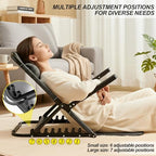 Adjustable Bed Backrest, 6-Position Lifting Back Rest Support with Headrest Pillow, Sit-up Folding Wedge for Reading, Resting, Elderly and Patient Care, Green