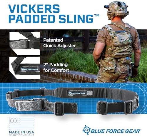 Blue Force Gear Vickers Padded Sling - 2-Point Adjustable Sling - Nylon Hardware