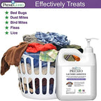 Bed Bug, Mite & Lice Laundry Detergent Additive By Premo Guard – 128 oz – Child & Pet Friendly – Stain & Odor Free – Best Natural Non-Toxin Treatment