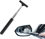 Side Mirror Squeegee,Retractable Car Rearview Mirror Wiper,Portable Car Mirror Squeegee for Rainy Foggy Weather,Universal Car Accessories