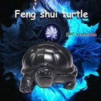 RICHRAIN Shungite Crystals Shungite Stones Feng Shui Turtle Carving for Home or Office Desk Decor