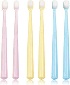 EasyHonor Baby & Toddler Extra Soft Toothbrush for Age 4-12 Years Old, with 10000 Soft Floss Bristle for Baby Gum Care. (6Pcs)