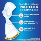 Always Infinity Feminine Pads for Women, Flexfoam Pads with Wings, Size 5, Extra Heavy Overnight Absorbency, Unscented, 66 Count (3 Packs of 22)
